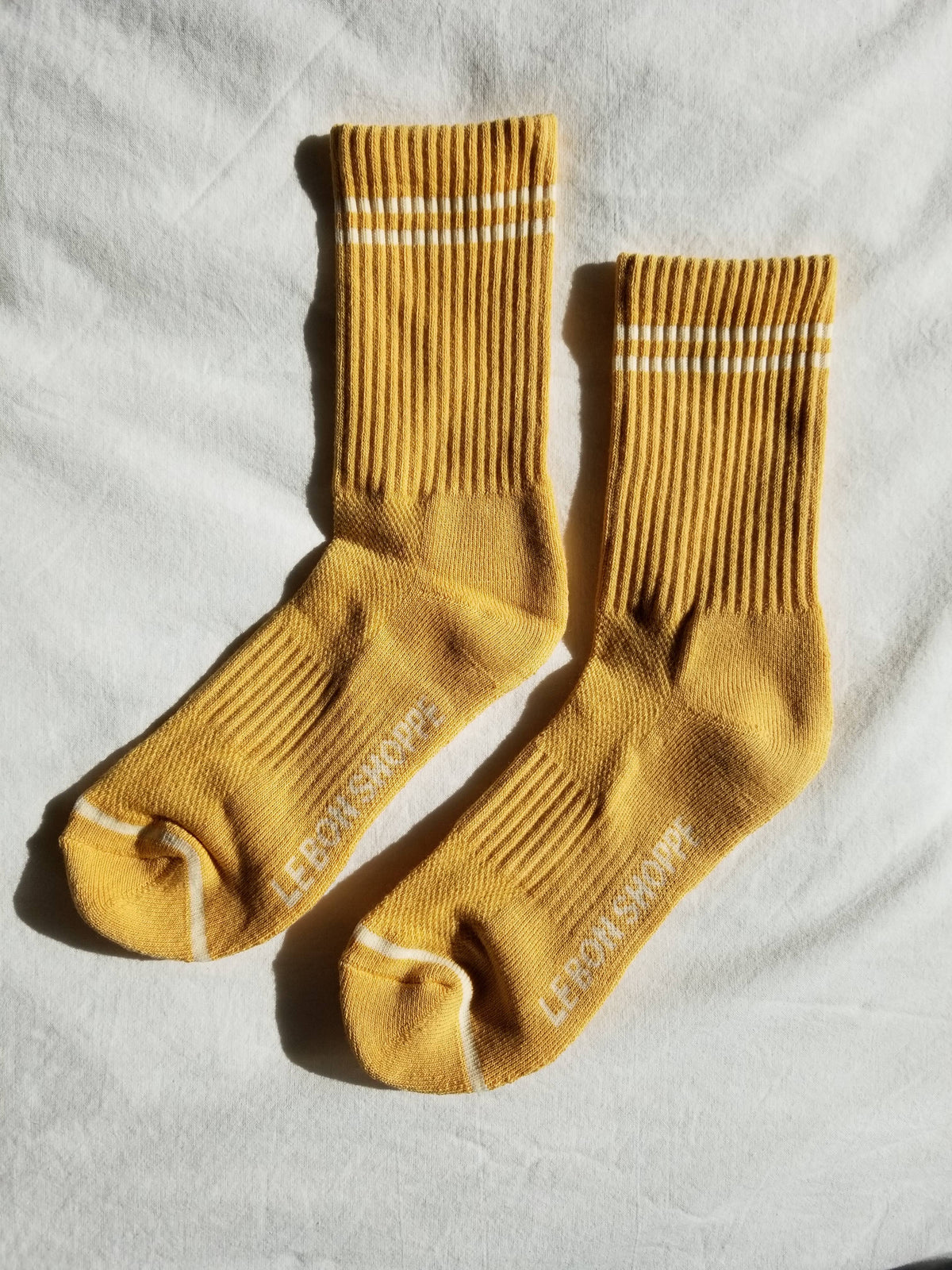 Boyfriend Socks: Parchment