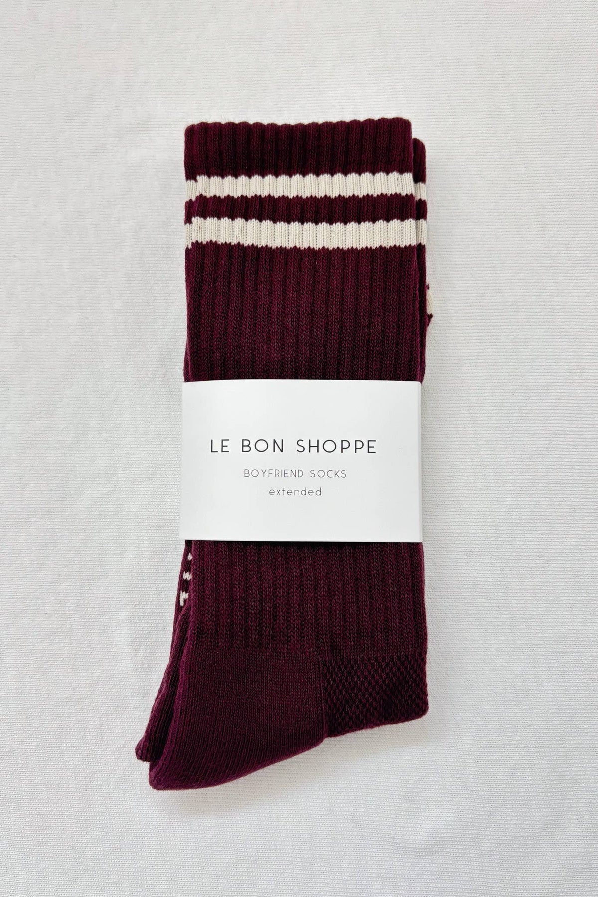 Extended Boyfriend Socks: Red