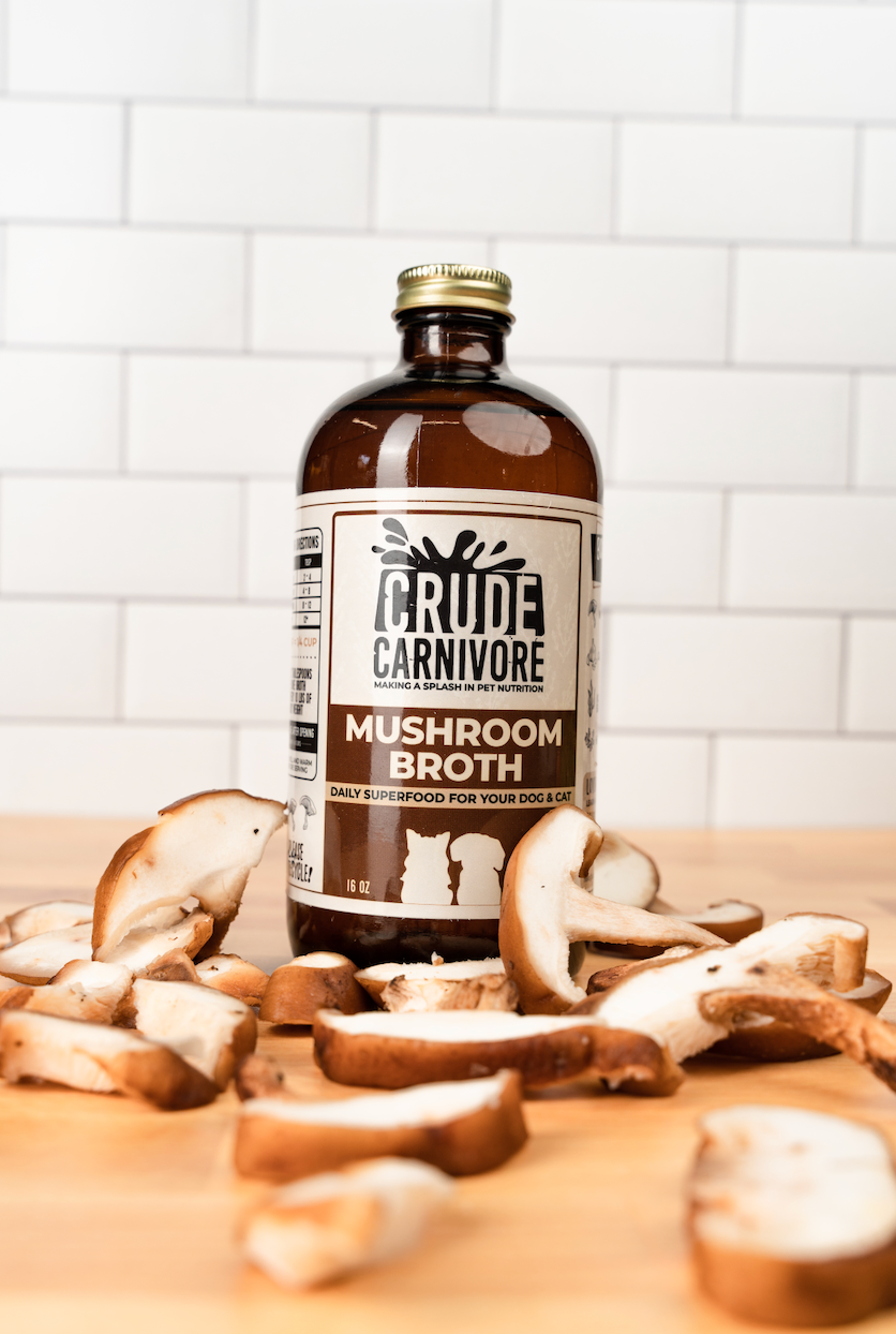 MUSHROOM BROTH FOR DOGS | CRUDE CARNIVORE