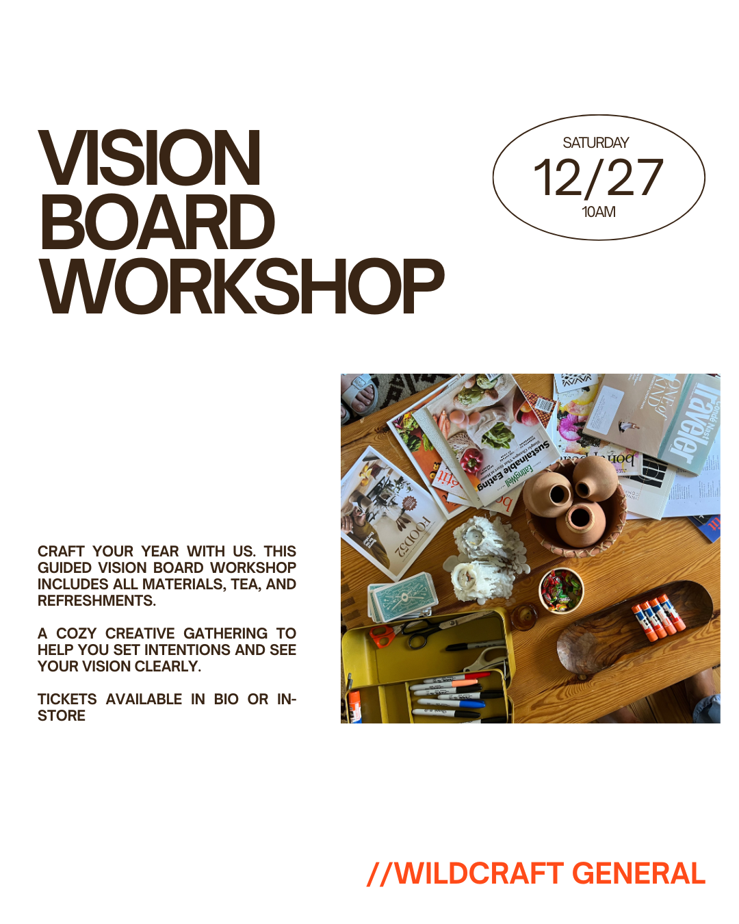 Vision Board Workshop | 12/27