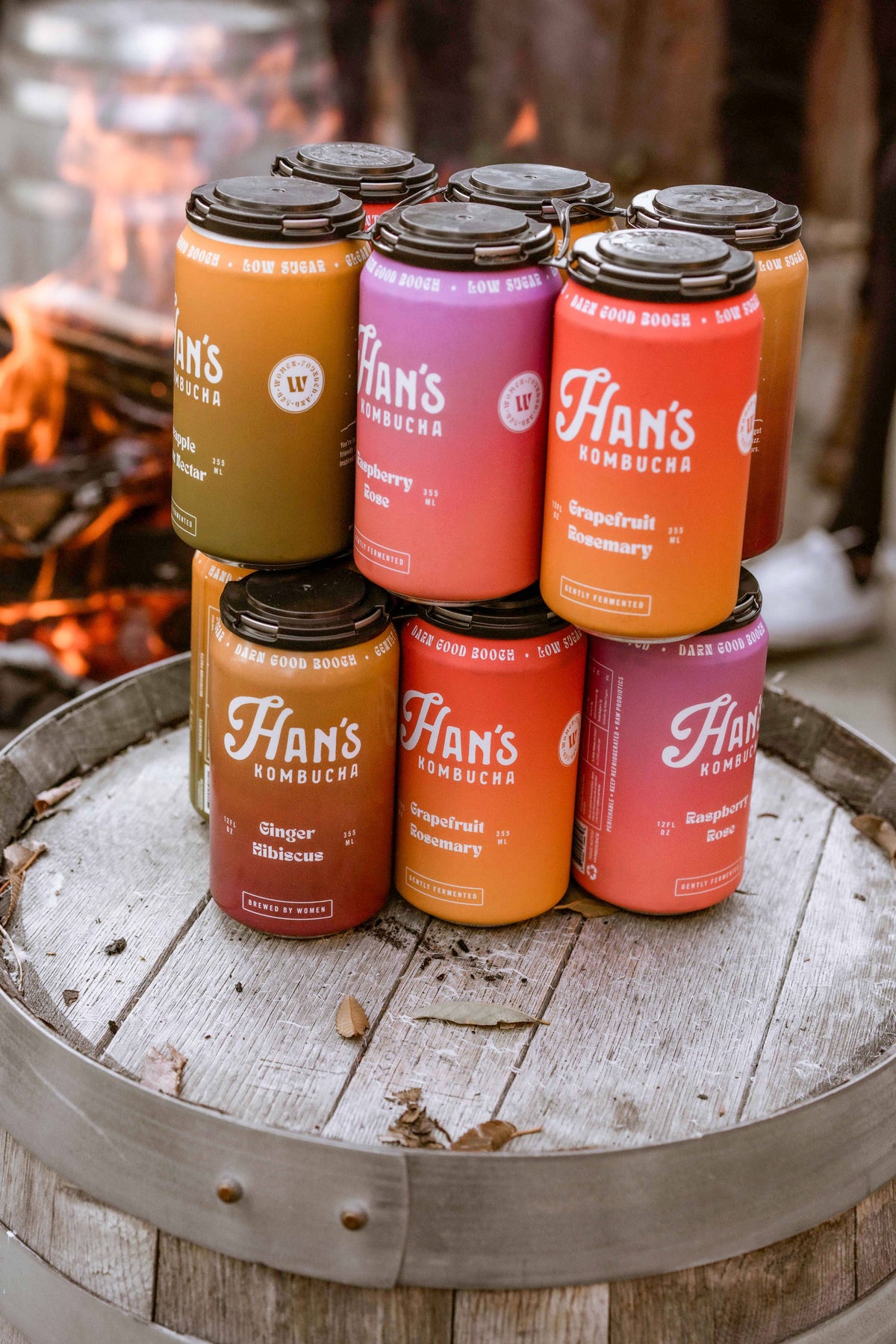 Ginger Hibiscus Kombucha