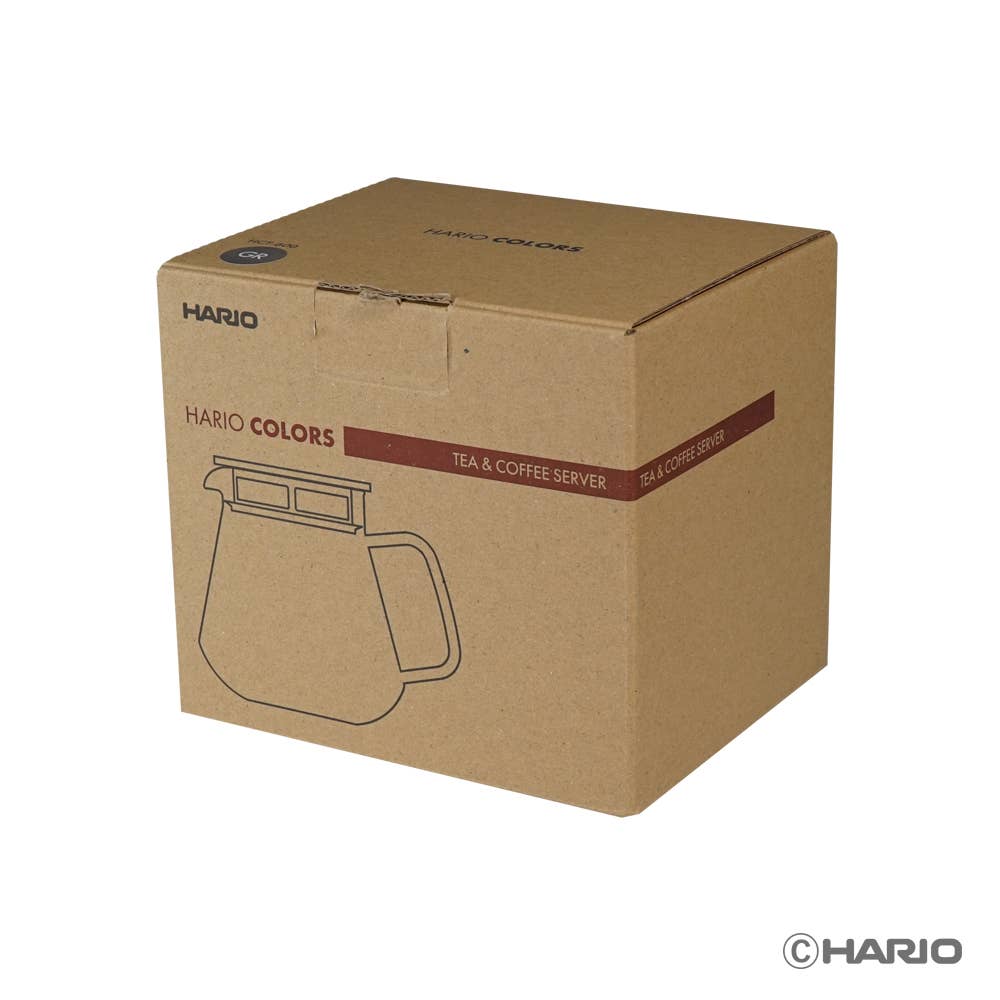 HARIO Colors Glass Coffee and Tea Server, 600ml: Amber