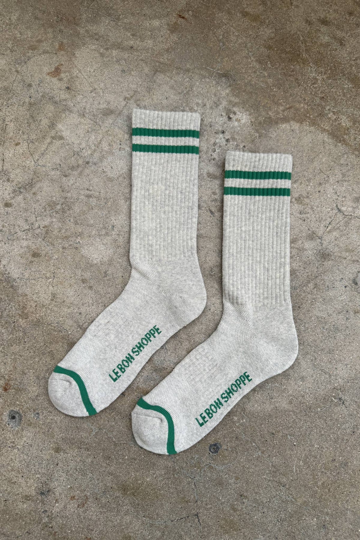Extended Boyfriend Socks: Parchment