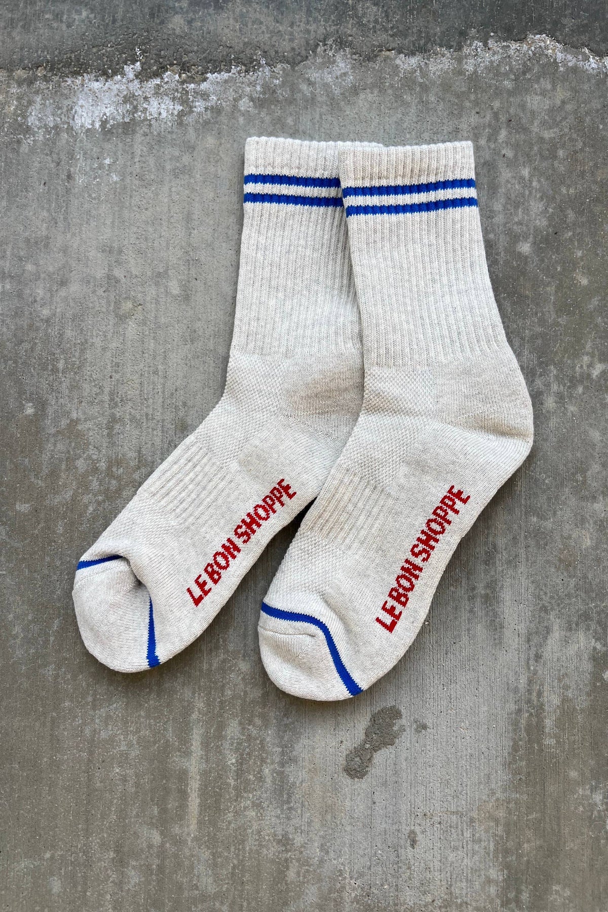 Boyfriend Socks: Parchment