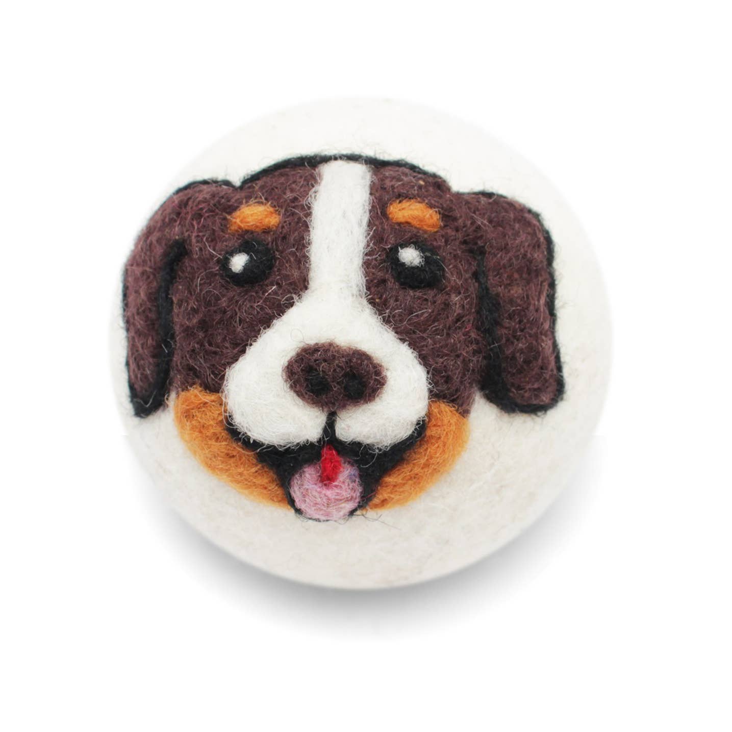 Eco Wool Dryer Ball: Dark Brown Dog