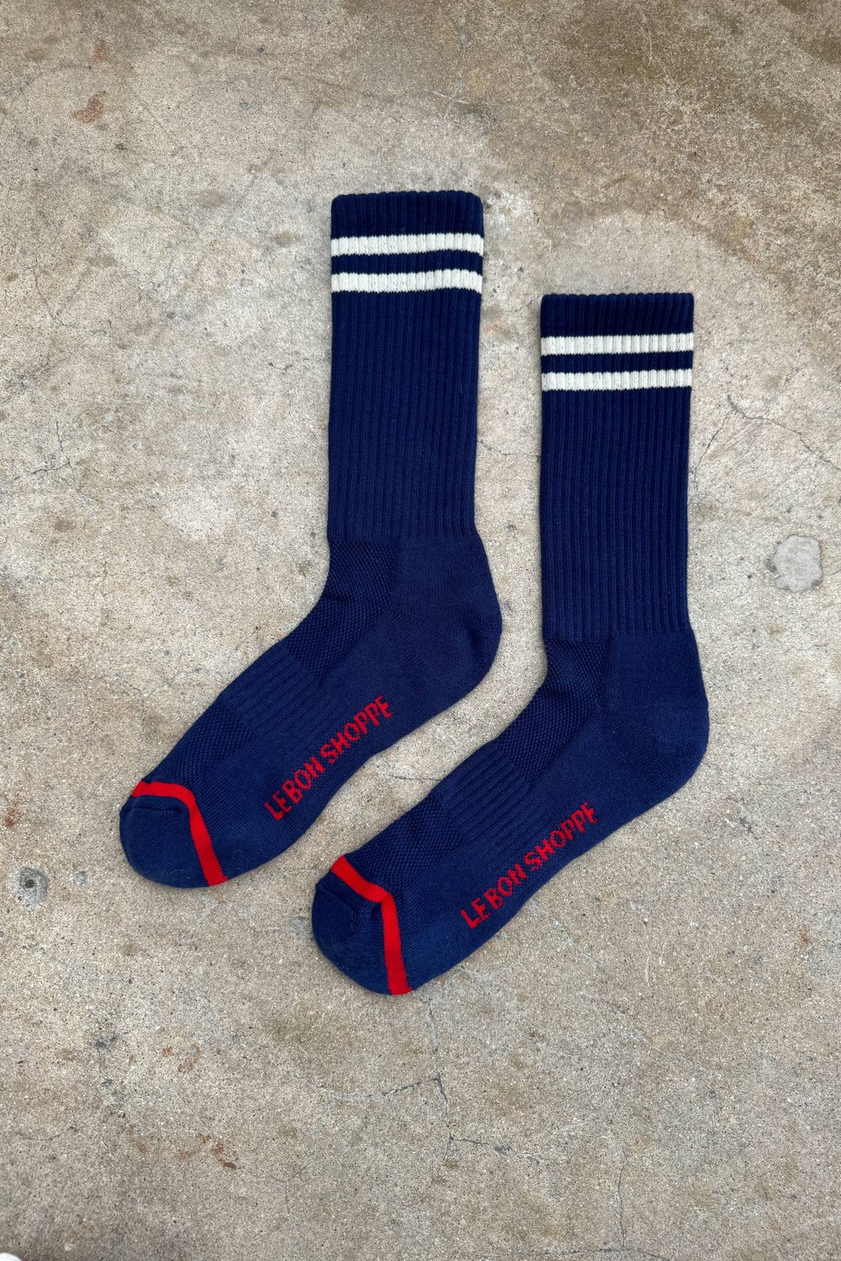 Extended Boyfriend Socks: Red