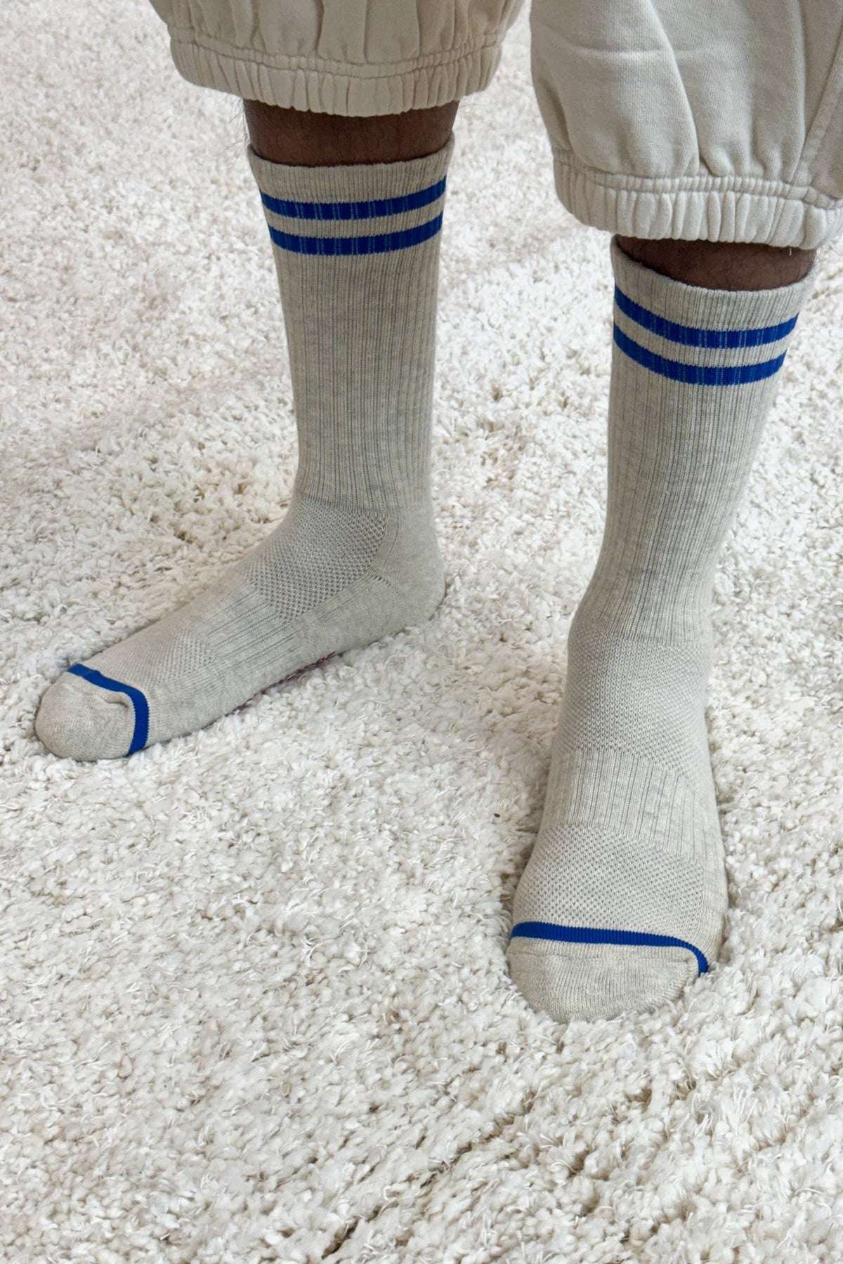 Extended Boyfriend Socks: Wood