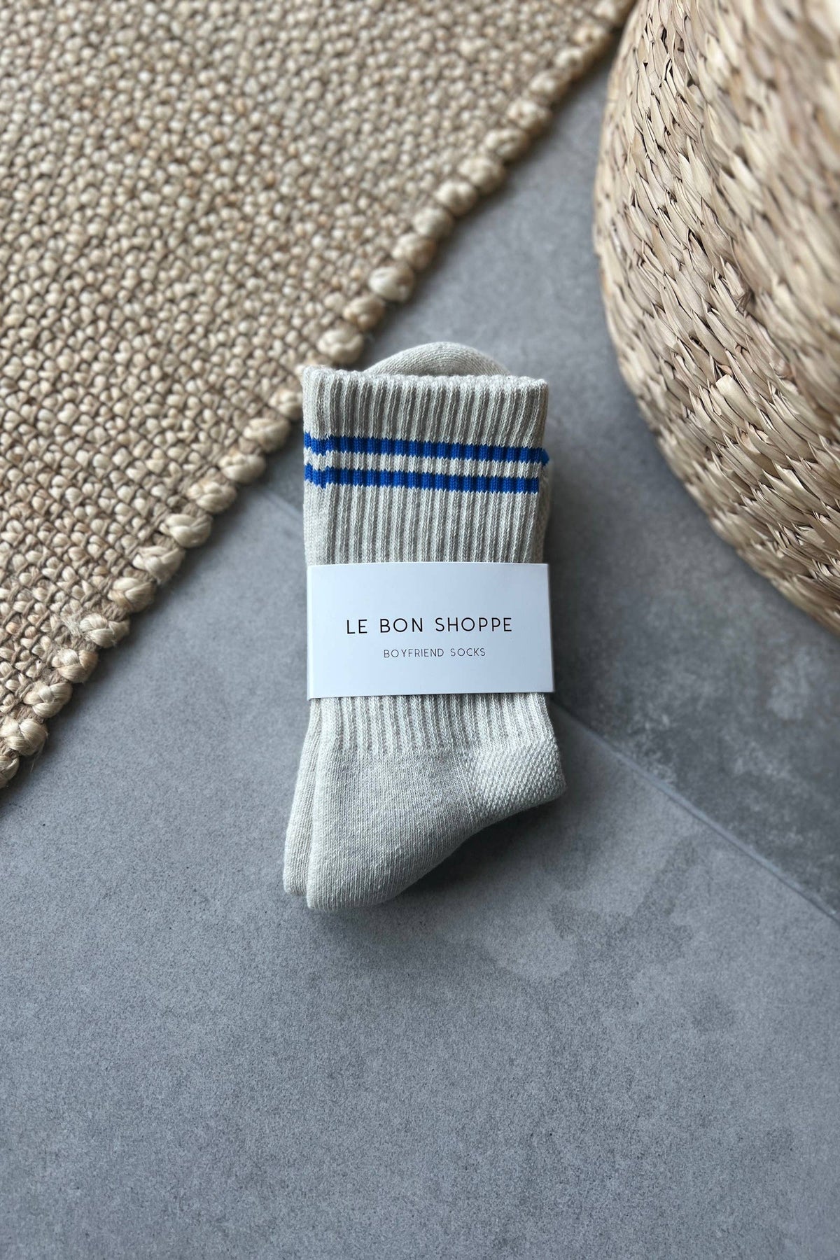Boyfriend Socks: Parchment