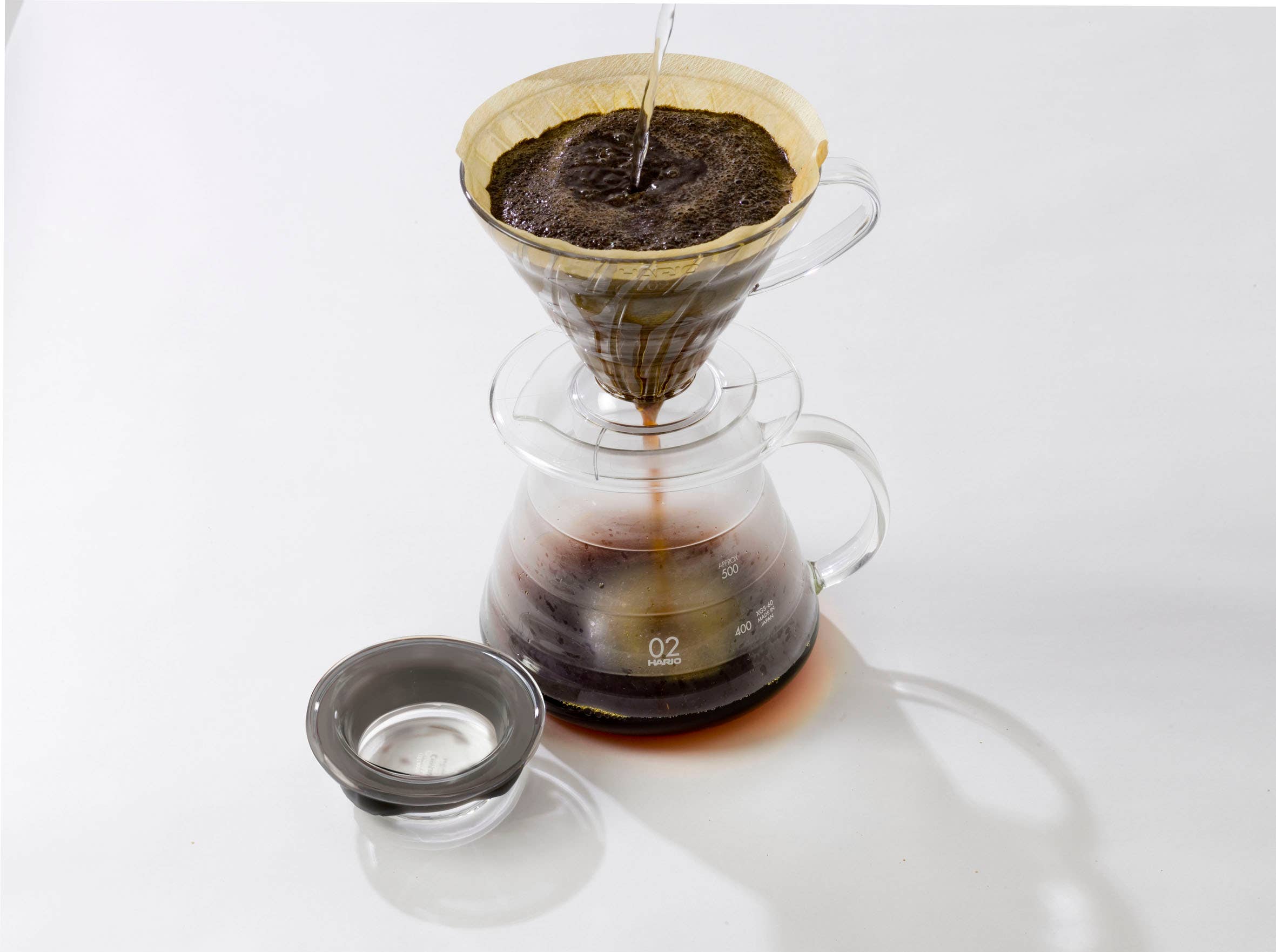 HARIO V60 Glass Server: CAPACITY：2-5 cups