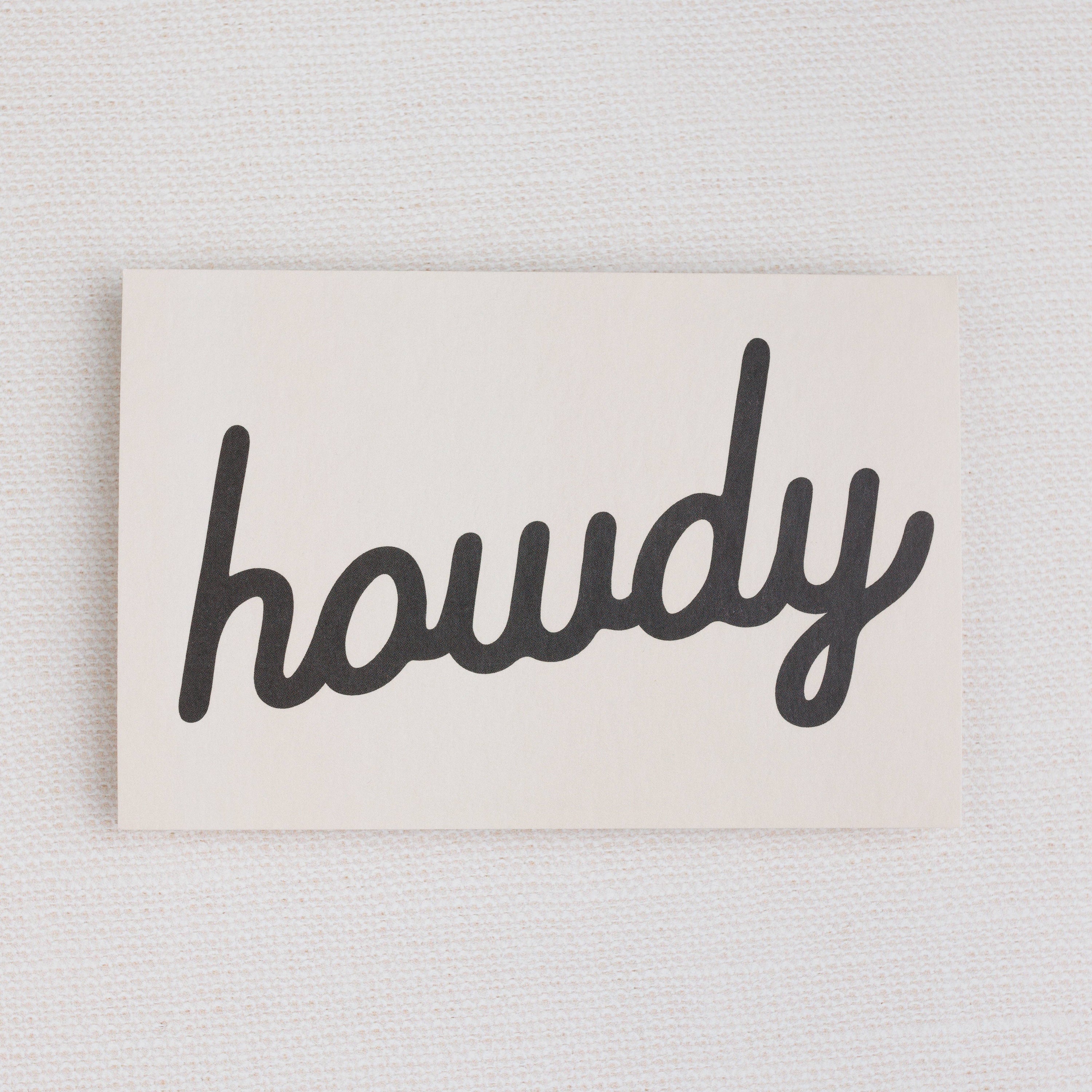 Howdy Postcards: Little of Black