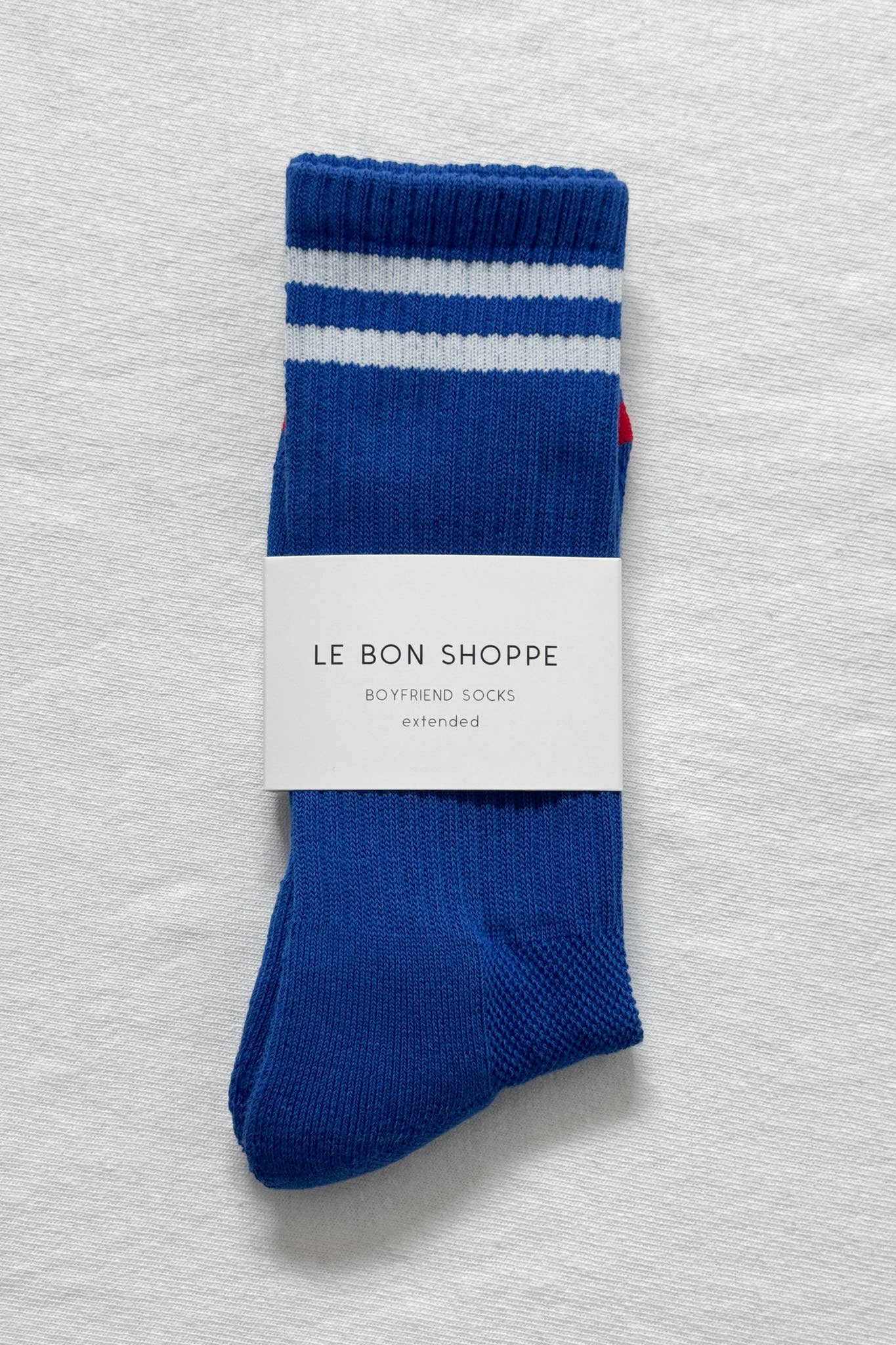 Extended Boyfriend Socks: Cobalt