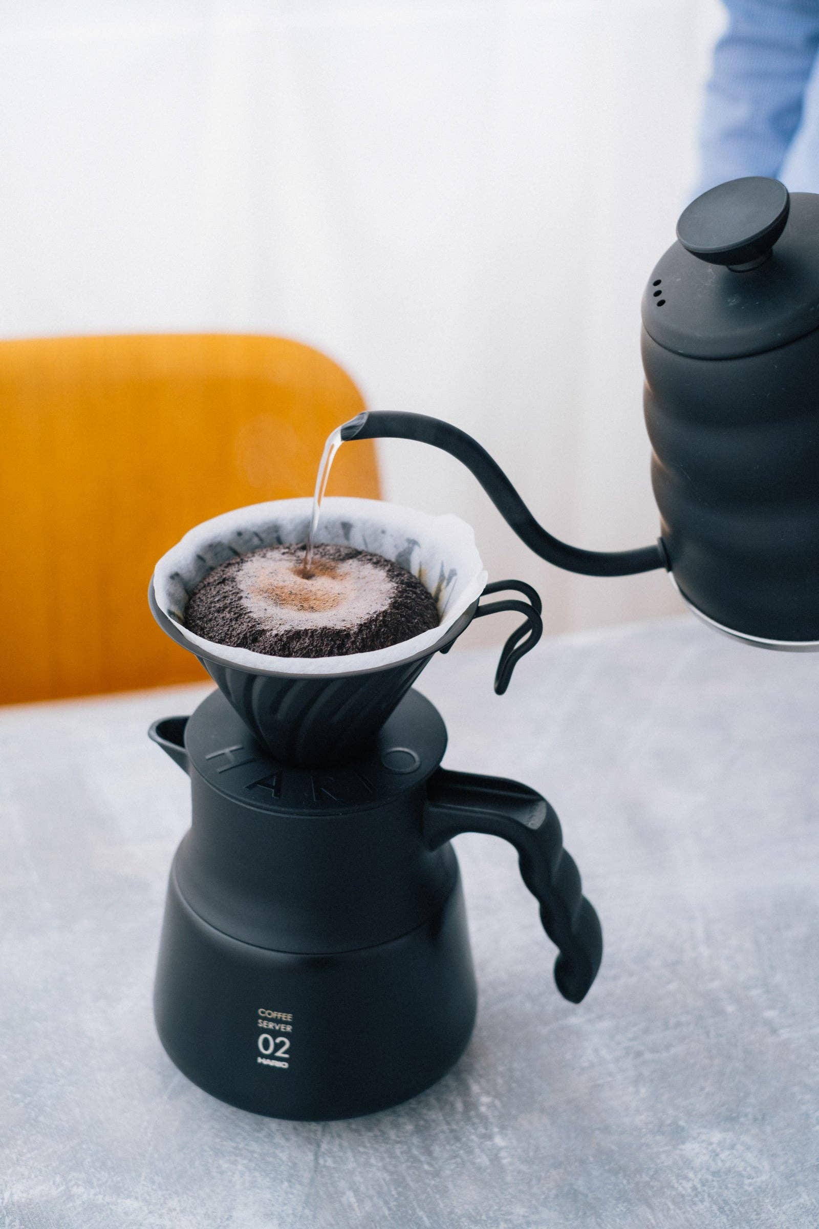 V60 Metal Dripper: Silver