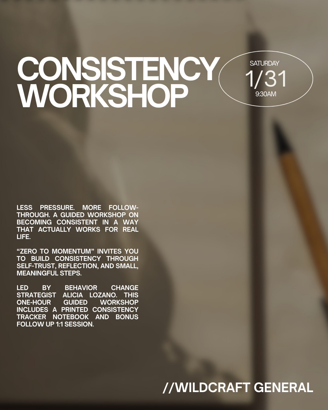 ZERO TO MOMENTUM - CONSISTENCY WORKSHOP