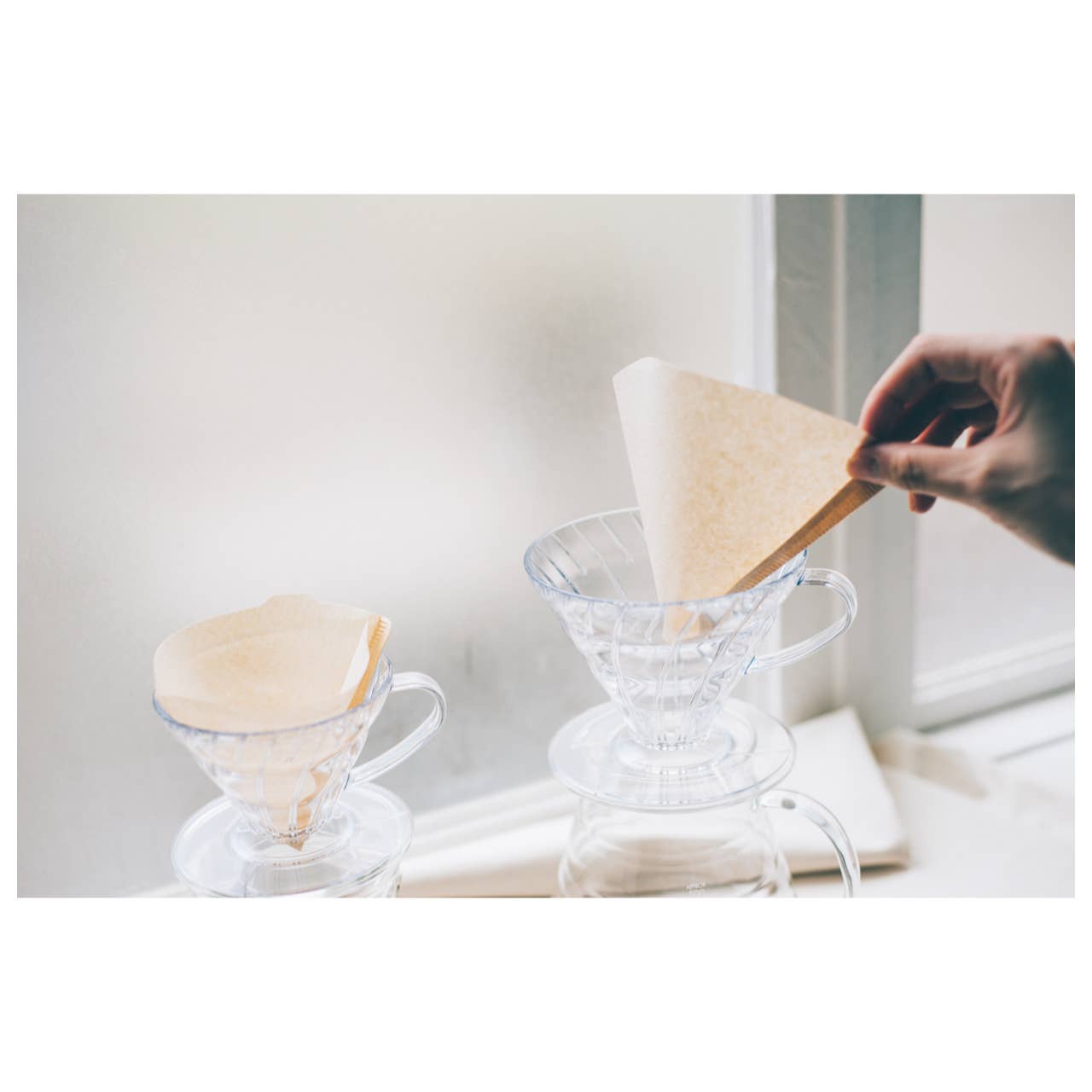 HARIO V60 Paper Filter Natural Brown (100 Sheets): For 1～4 cups