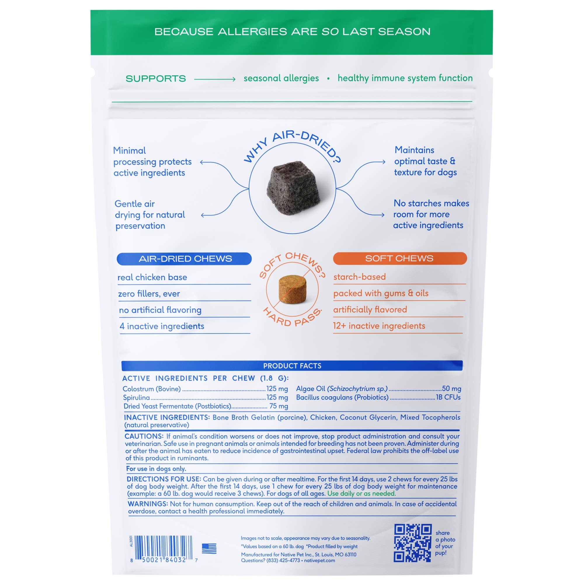 Allergy & Immune Chews, an Allergy & Itch Relief Supplement : 30ct