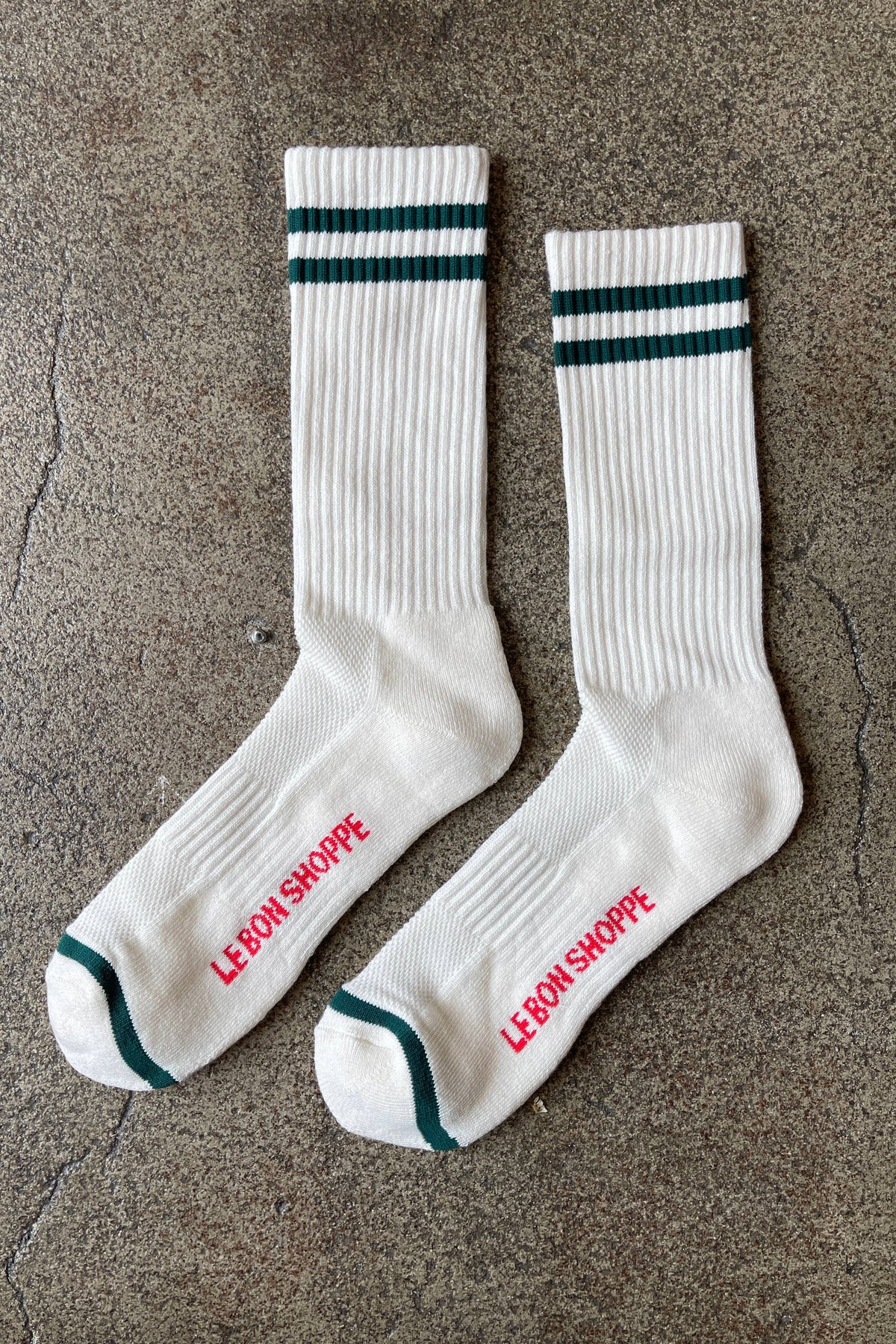 Extended Boyfriend Socks: Red