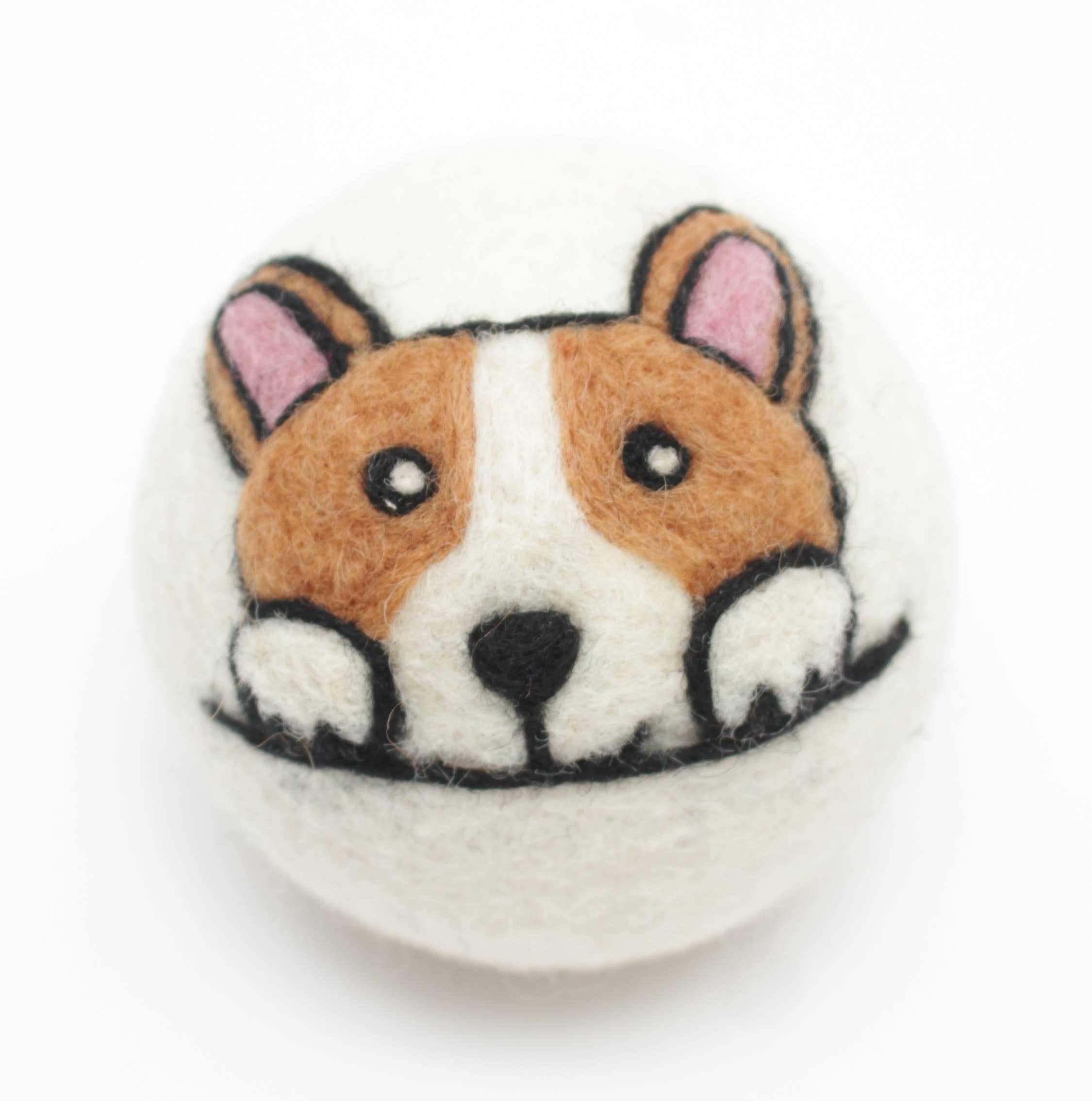 Eco Wool Dryer Ball: Corgi