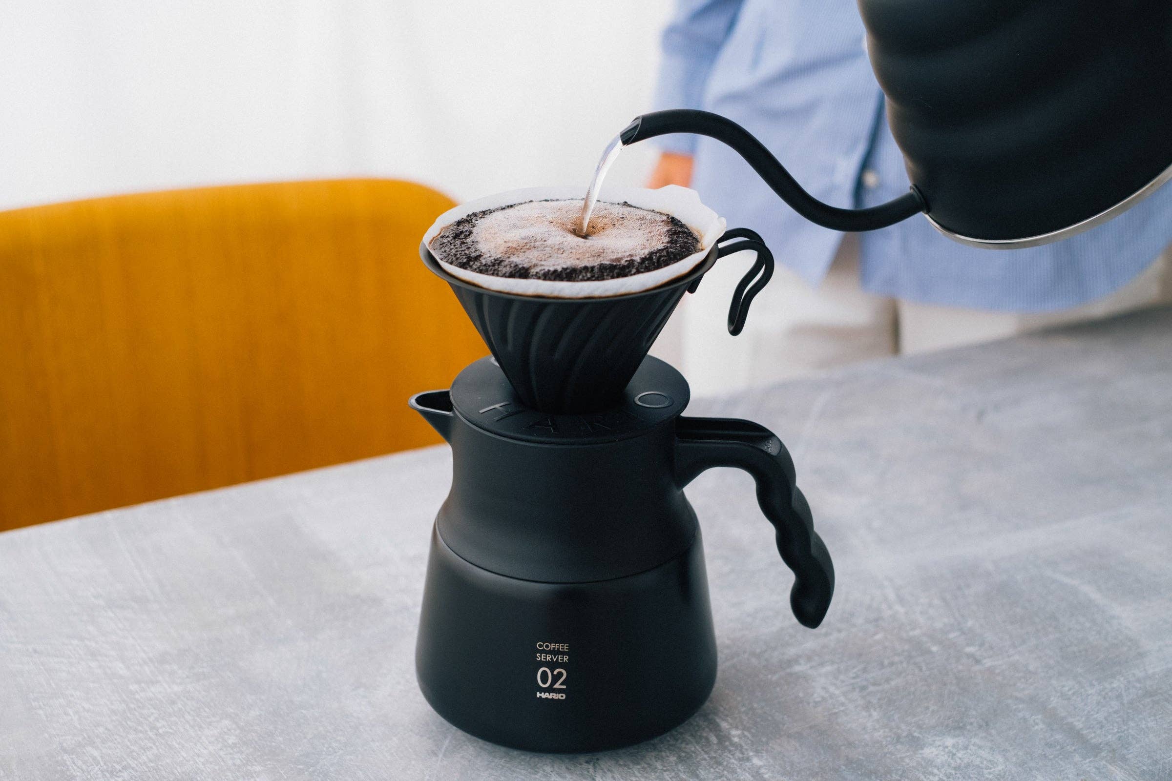 V60 Metal Dripper: Silver
