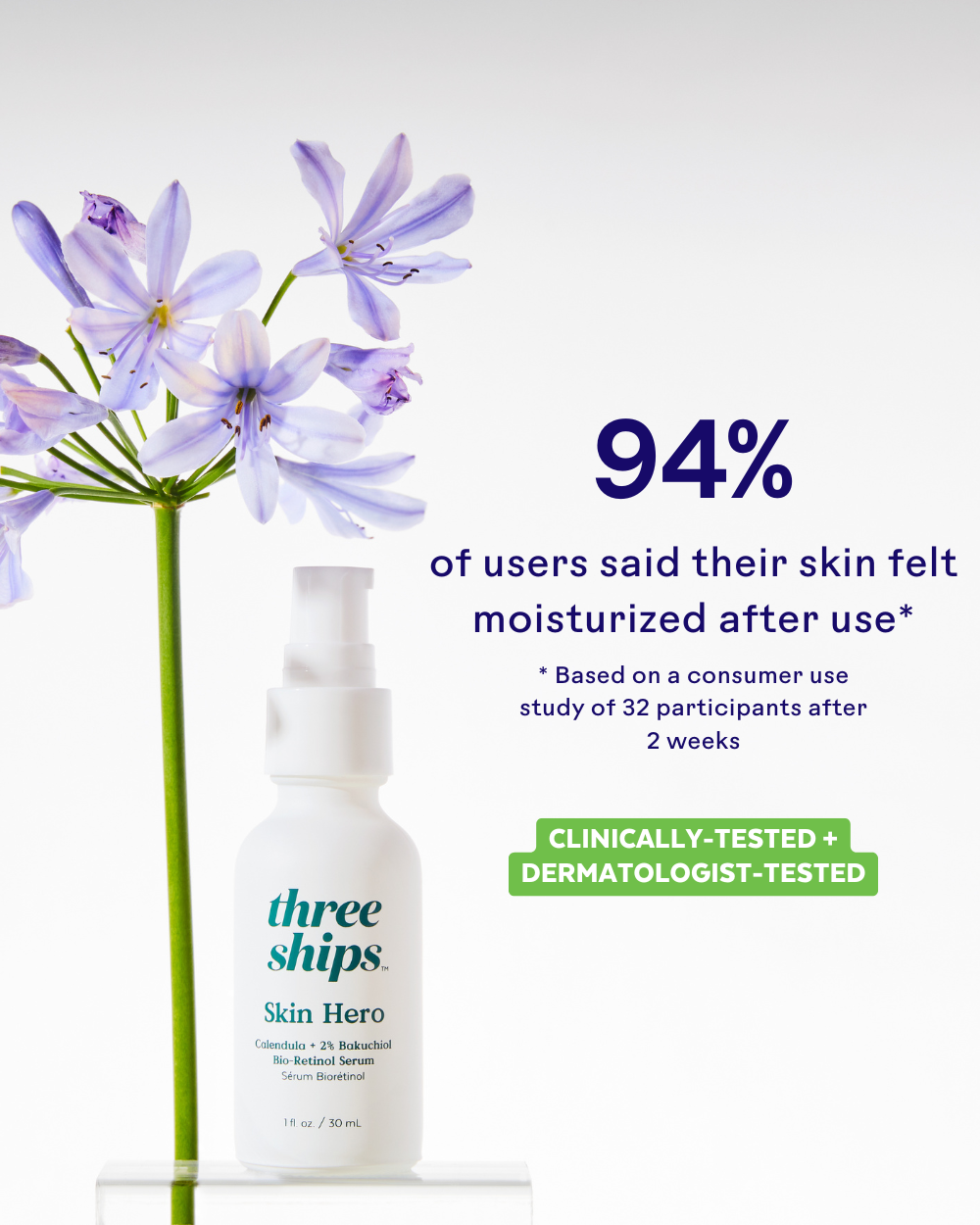 SkinHero™ Calendula + 2% Bakuchiol Bio-Retinol Serum