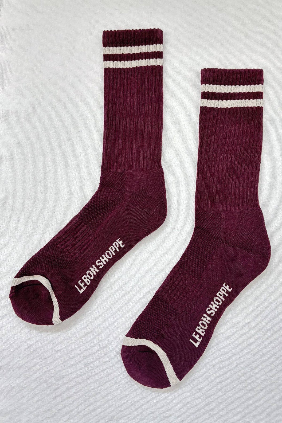 Extended Boyfriend Socks: Wood