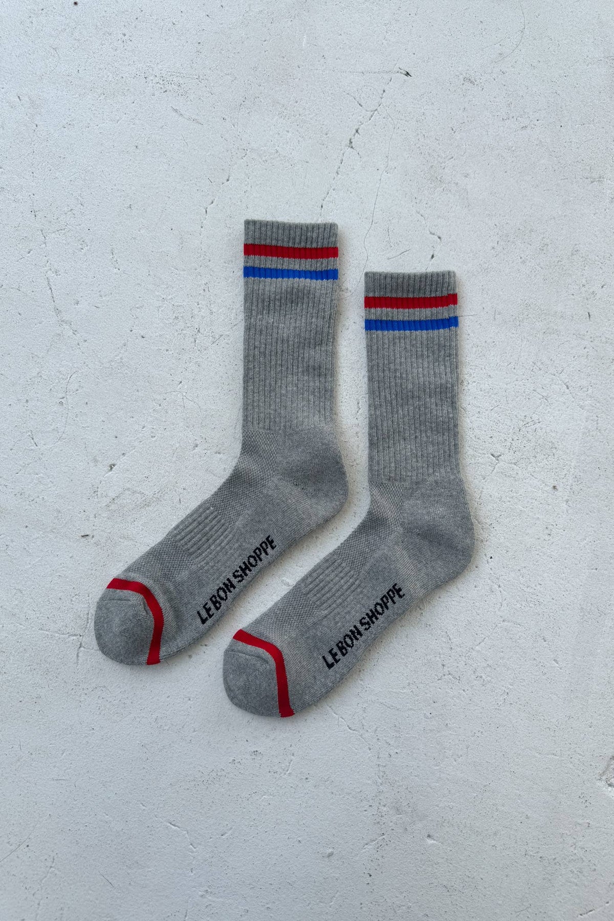 Extended Boyfriend Socks: Parchment