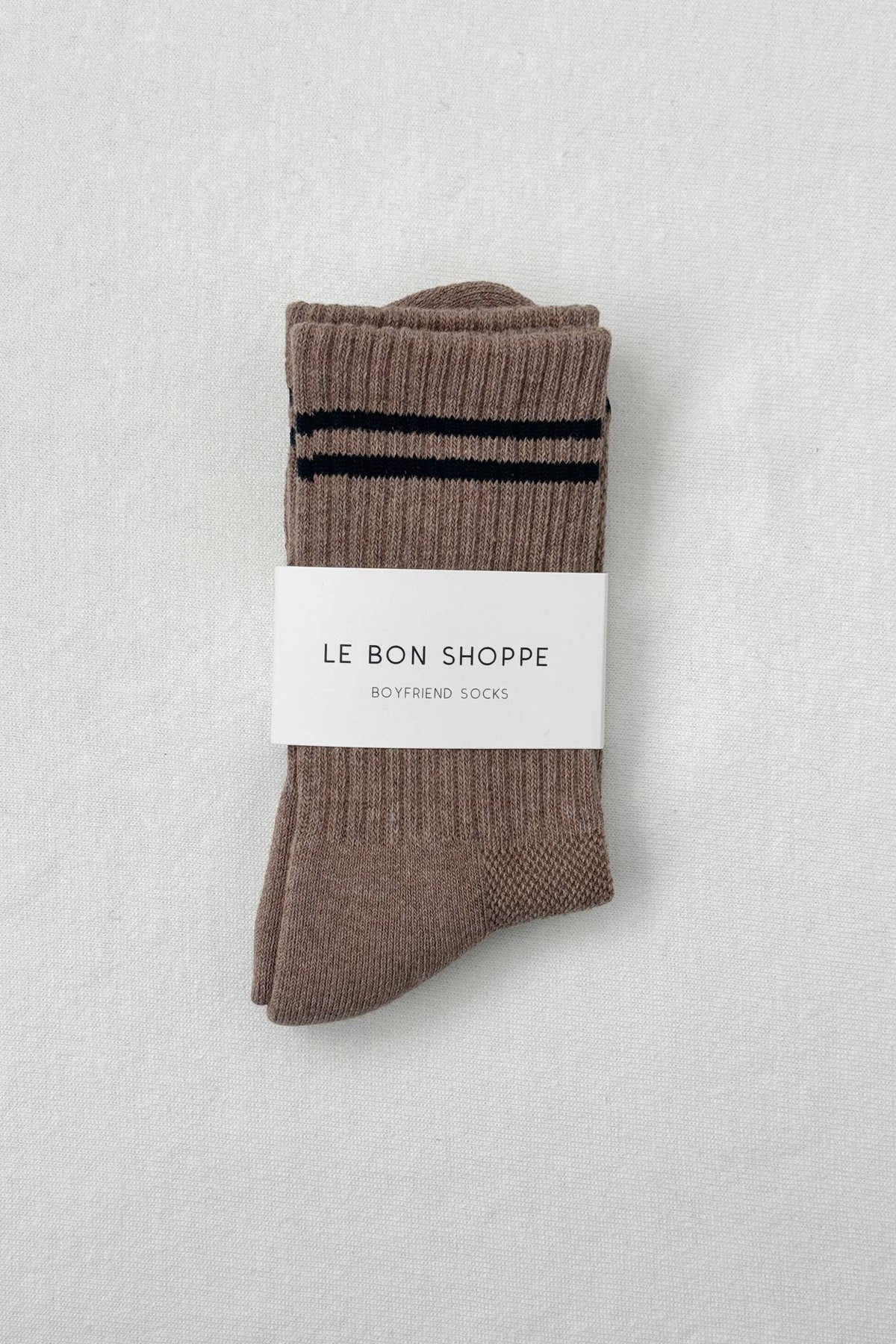 Boyfriend Socks: Parchment