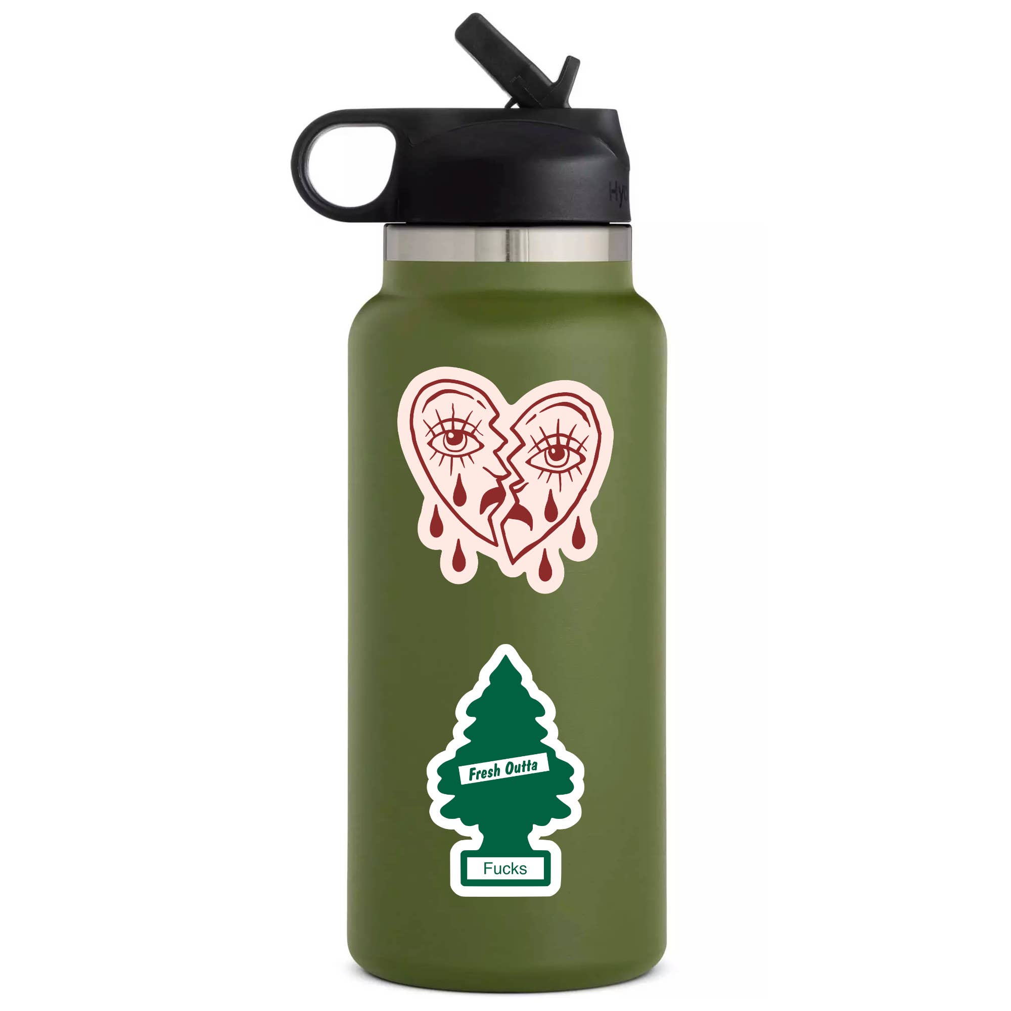 Fresh Outta Fucks Tree Funny Swear High QualityVinyl Sticker