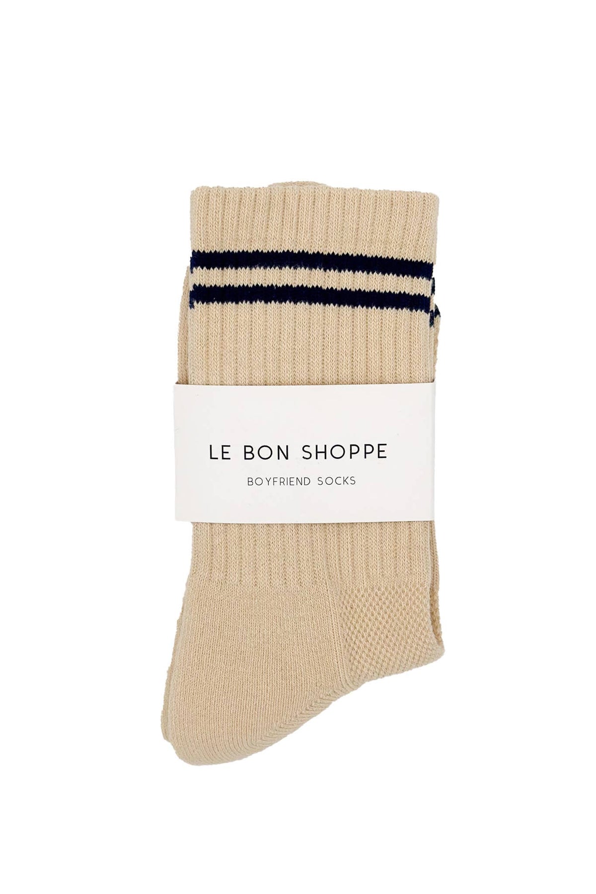 Boyfriend Socks: Parchment