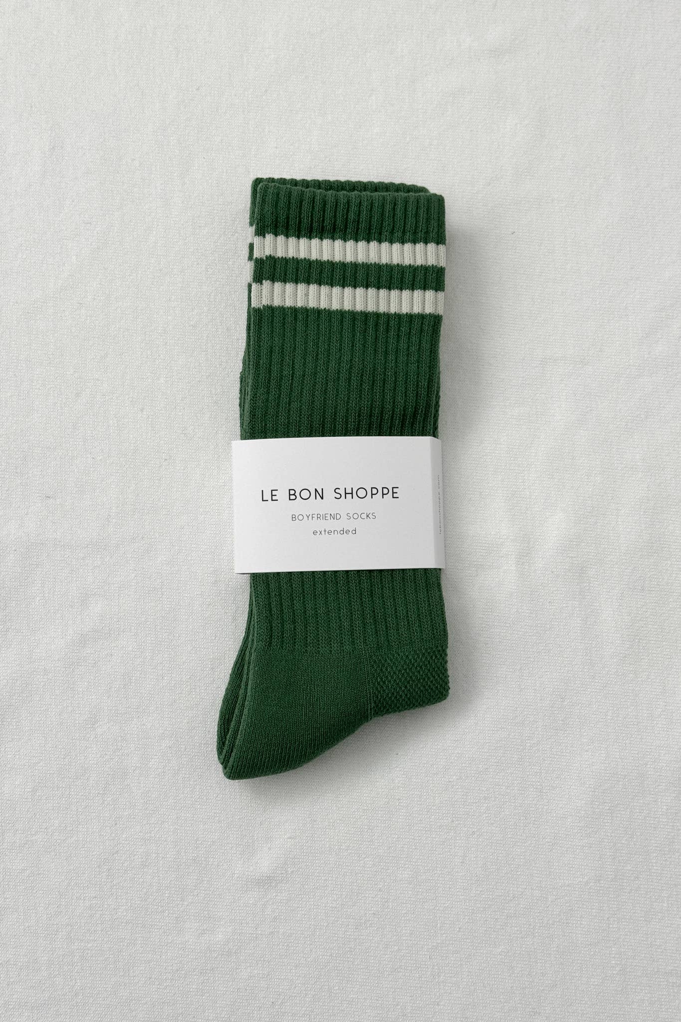 Extended Boyfriend Socks: Moss