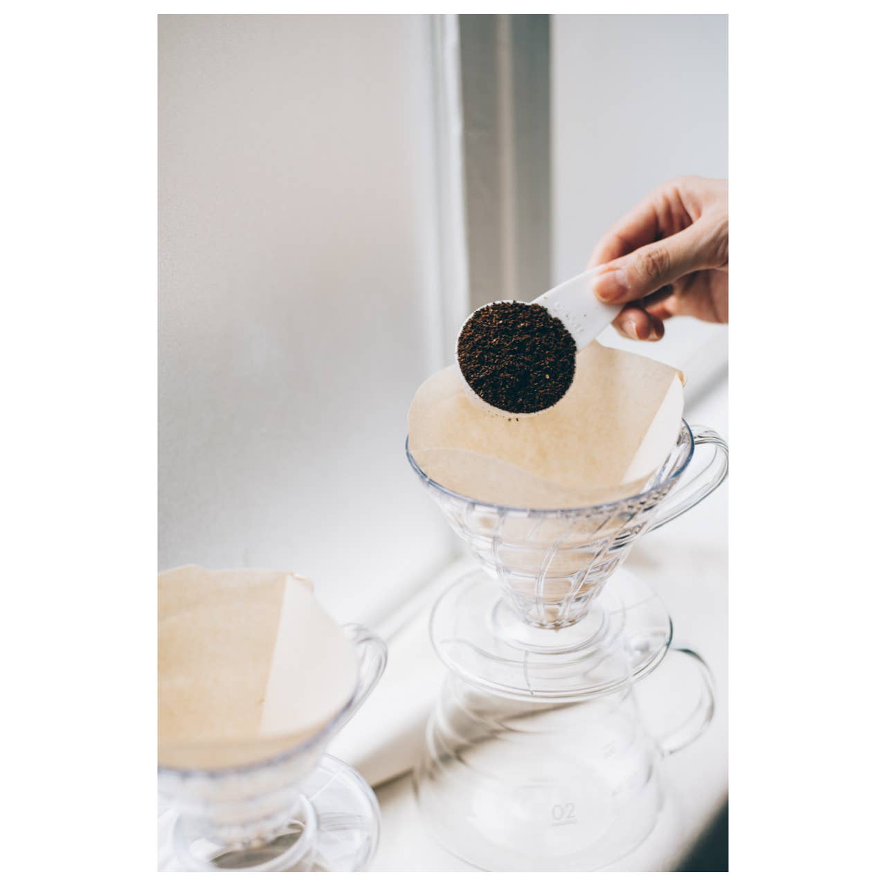 HARIO V60 Paper Filter Natural Brown (100 Sheets): For 1～4 cups